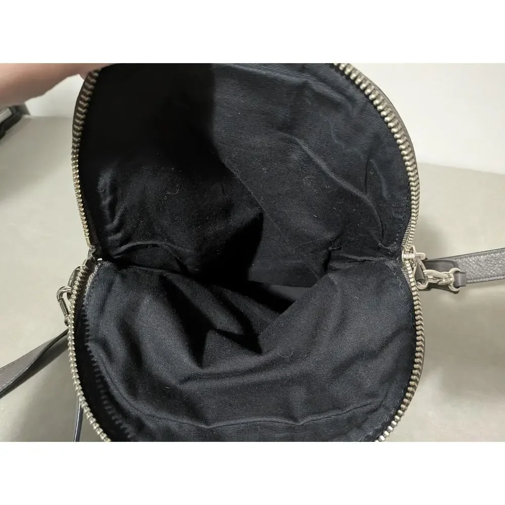 Marc by Marc Jacobs Classic Q Natasha Crossbody Bag Gray Pebbled Leather Y2K